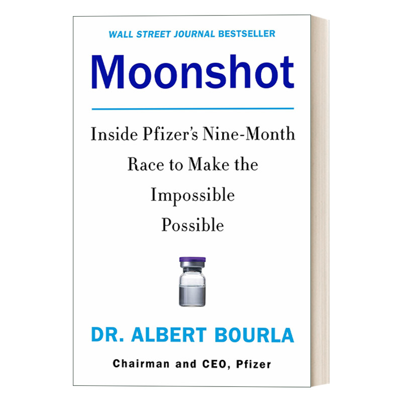 Moonshot 辉瑞登月任务 拯救人类的疫苗研发计划 辉瑞CEO艾伯乐进口原版英文书籍