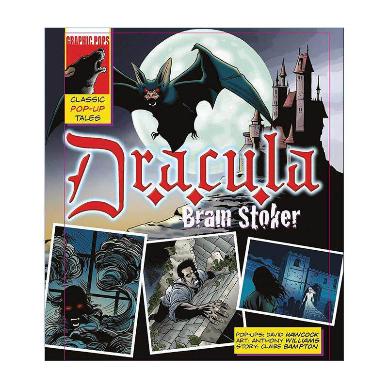 英文原版 Classic Pop-Ups Dracula 德古拉 漫画版 立体书 英文版 进口英语原版书籍