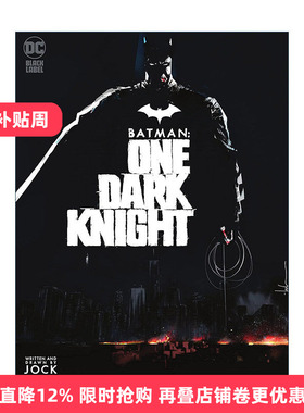 Batman: One Dark Knight 蝙蝠侠 黑暗骑士 DC黑标漫画 Jock进口原版英文书籍