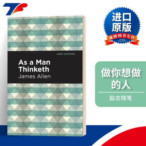 英文原版 As A Man Thinketh 做你想做的人 励志随笔 英文版 进口英语原版书籍