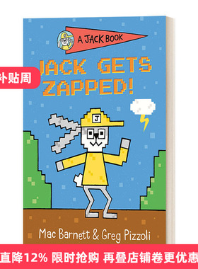 英文原版 A Jack Book 08 Jack Gets Zapped! 兔子杰克之书系列8 杰克被电击了! 儿童精装章节桥梁书故事绘本 幽默笑话 英文版