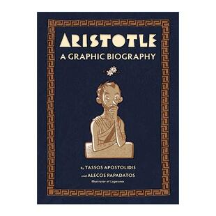 英文原版 Aristotle 亚里士多德传 精装漫画版 塔索斯·阿帕斯托利迪斯 英文版 进口英语原版书籍