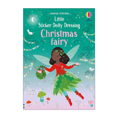 英文原版 Little Sticker Dolly Dressing Christmas fairy 多莉贴纸 圣诞仙女 英文版 进口英语原版书籍