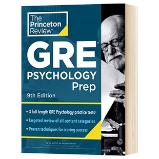 普林斯顿GRE心理学预科 第9版 英文原版 Princeton Review GRE Psychology Prep 9th Edition 英文版 进口英语书籍