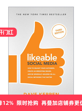 英文原版 Likeable Social Media 会化媒体擦亮品牌 第3版 英文版 进口英语原版书籍