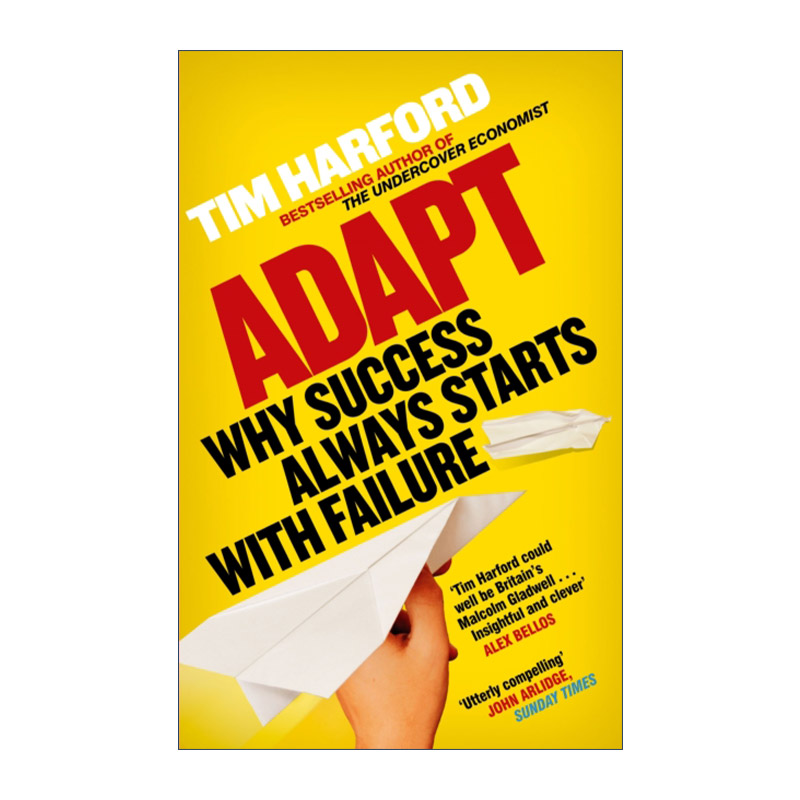 Adapt 试错力 适者生存 为何失败是成功之母 卧底经济学作者蒂姆•哈福德 Tim Harford进口原版英文书籍
