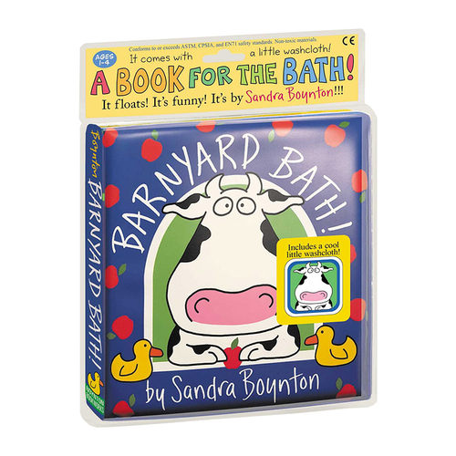 Barnyard Bath! 儿童洗澡玩具布书  Sandra Boynton 桑德拉·博因顿进口原版英文书籍