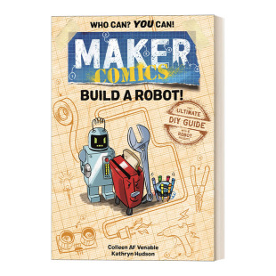 创造1个机器人 Maker Robot 英文原版 漫画绘画技巧 进口英语原版 Build 英文版 Comics 书籍 青少年艺术启蒙 创客漫画系列