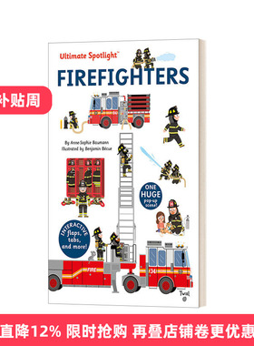 英文原版 Ultimate Spotlight Firefighters 极致系列 消防员 精装立体翻翻书 英文版 进口英语原版书籍
