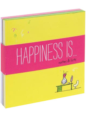 Happiness Is . . . Notes and Lists 幸福是...关于幸福的记录进口原版英文书籍