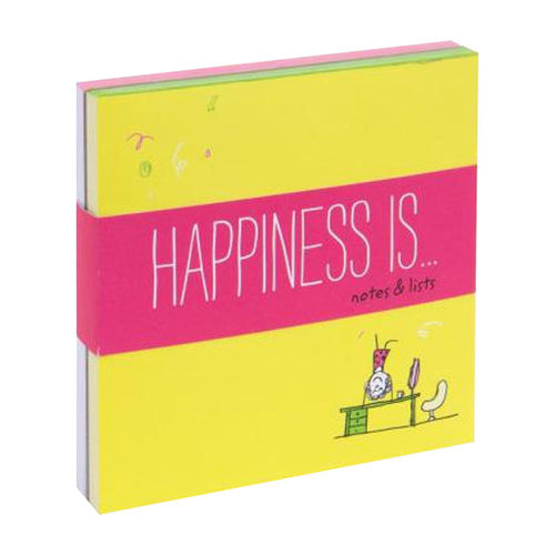 Happiness Is . . . Notes and Lists 幸福是...关于幸福的记录进口原版英文书籍