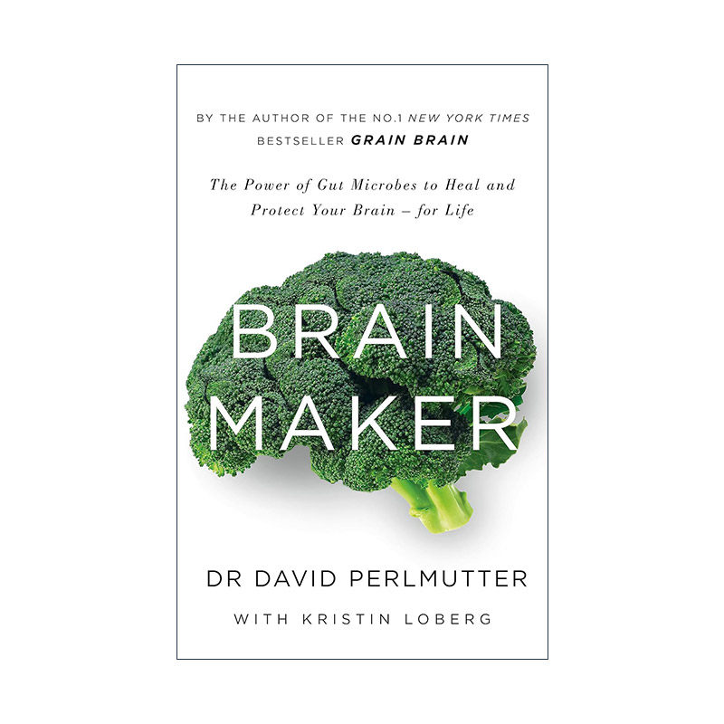 英文原版 Brain Maker 菌群大脑 肠道微生物影响大脑和身心健康的惊人真相 谷物大脑三部曲 英文版 进口英语原版书籍