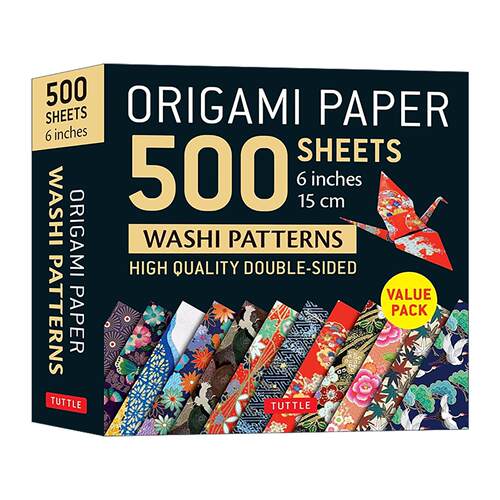 英文原版 Origami Paper 500 sheets Japanese Washi Patterns 6
