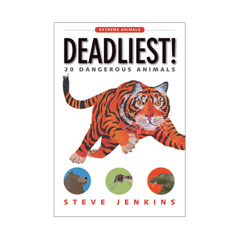 Deadliest! 世界上最危险的动物 为孩子创作的“动物吉尼斯纪录 ” 史蒂夫·詹金斯进口原版英文书籍