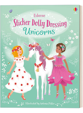 Sticker Dolly Dressing Unicorns 多莉贴纸 独角兽进口原版英文书籍