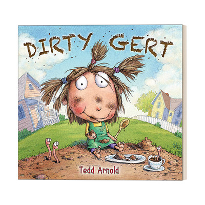 英文原版 Dirty Gert 脏兮兮的格尔塔 4-8岁儿童幽默绘本 苍蝇小子Fly Guy同作家Tedd Arnold 英文版 进口英语原版书籍