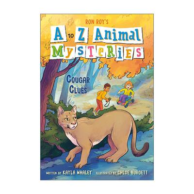 英文原版 A to Z Animal Mysteries #3 Cougar Clues 动物神秘案件系列3 儿童推理章节桥梁故事书 英文版 进口英语原版书籍