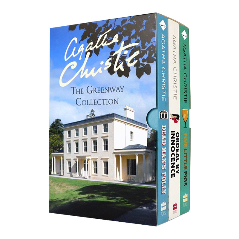 英文原版小说 Agatha Christie's Greenway Collection阿加莎作品三册盒装古宅迷踪啤酒谋杀案无妄之灾英文版进口英语书籍