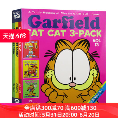 Garfield Fat Cat 3-Pack #13 加菲猫漫画3本套装13进口原版英文书籍