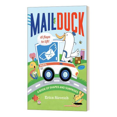 英文原版 Mail Duck A Book of Shapes and Surprises 鸭子邮差 少儿绘本 英文版 进口英语原版书籍