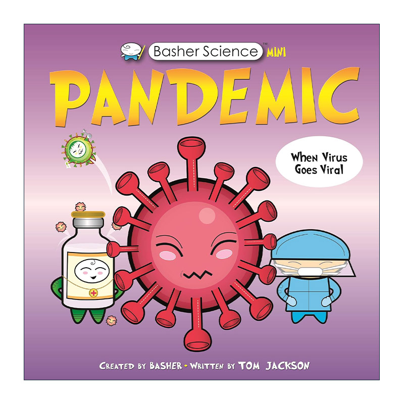 英文原版 Basher Science Mini Pandemic 巴舍科学迷你版 流行病 儿童科普百科读物 英文版 进口英语原版书籍