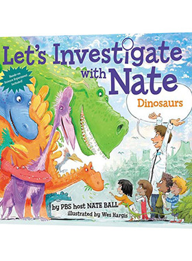 英文原版 Let's Investigate with Nate #3 Dinosaurs 跟着内特去研究恐龙 儿童自然知识科普 英文版 进口英语原版书籍