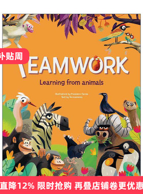 英文原版 Teamwork 团结就是力量 动物王国的团队合作 儿童精装绘本 英文版 进口英语原版书籍