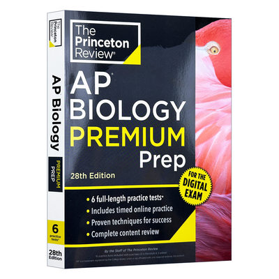 英文原版 Princeton Review AP Biology Premium Prep 普林斯顿评论AP生物学 增值版 含线上题库 2026 第28版 进口英语原版书籍