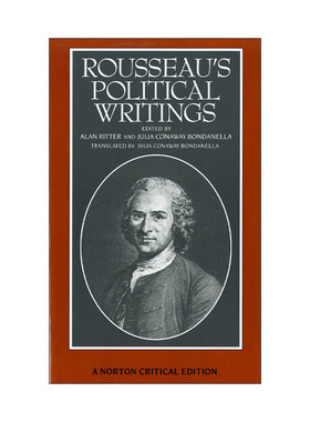 英文原版 Rousseau's Political Writings 卢梭作品集 诺顿文学解读系列 Norton Critical Editions 英文版 进口英语原版书籍