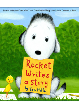 Rocket Writes a Story 写故事的洛基 儿童精装绘本 Tad Hills进口原版英文书籍