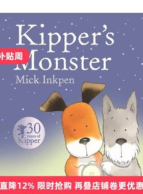 英文原版 Kipper's Monster 小狗奇普和怪兽 儿童启蒙认知绘本 廖彩杏书单 凯特·格林纳威大奖得主 Mick Inkpen 进口英语原版书籍