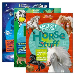 Enough 太空 Can Get 美国国家地理 进口书籍 英文原版 游戏谜题 关于狗 儿童科普百科 知识总是不够系列3册 马 英文版 含笑话