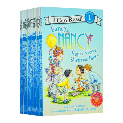 漂亮的南希22册 英文原版绘本 Fancy Nancy I Can Read 汪培珽一阶段 小俏妞希希 英文版儿童英语启蒙绘本分级读物 进口原版书籍
