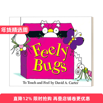 Feely Bugs (Mini Edition)  书里藏着好多虫 立体认知触摸书迷你版进口原版英文书籍