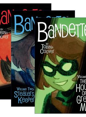 英文原版 Bandette班迪特3册 黑马漫画 艾斯纳奖得主Paul Tobin 英文版 进口英语原版书籍