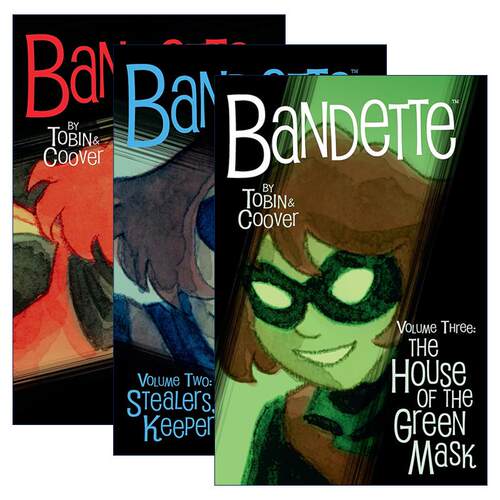 英文原版 Bandette班迪特3册 黑马漫画 艾斯纳奖得主Paul Tobin 英文版 进口英语原版书籍