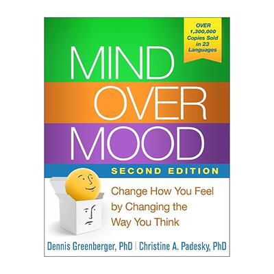 英文原版 Mind Over Mood 理智胜过情感 如何改变你的抑郁 焦虑 愤怒和内疚情绪 第2版 英文版 进口英语原版书籍