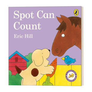 纸板书进口原版 Spot 和小玻一起学数数 Count 英文书籍 Can