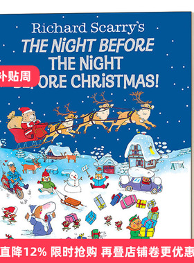 英文原版绘本 Richard Scarry's the Night Before the Night Before Christmas 理查德·斯凯瑞的圣诞前夜 绘本 进口英语原版书