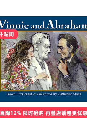 英文原版 Vinnie and Abraham 维尼与亚伯拉罕 儿童女性传记科普绘本 林肯雕塑创作者 Dawn FitzGerald 英文版 进口英语原版书籍
