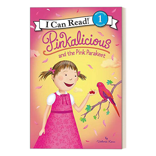 英文原版 Pinkalicious and the Pink Parakeet 粉红控和粉红鹦鹉 I Can Read Level 1分级读物 英文版 进口英语原版书籍