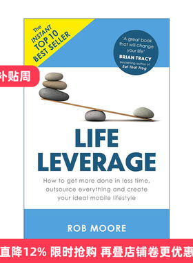 英文原版 Life Leverage 生活杠杆 短时间发挥大生产力 挣钱驾驭金钱作者 英文版 进口英语原版书籍