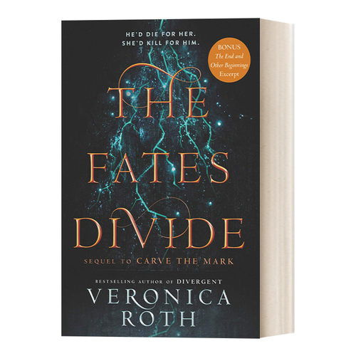 英文原版小说 Carve the Mark 2 The Fates Divide 死亡刻痕2 命运歧路 分歧者作者维罗尼卡罗斯 英文版 进口英语原版书籍