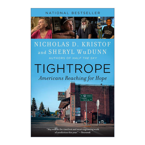 Tightrope 钢索 寻求希望的美国人 普利策奖得主Nicholas D. Kristof进口原版英文书籍