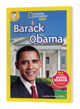 英文原版 National Geographic Kids Readers L2 Barack Obama 国家地理分级读物第2级 巴拉克奥巴玛 英文版 进口英语原版书籍