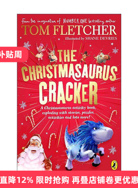 英文原版 The Christmasaurus Cracker 圣诞恐龙大彩包 二合一故事书及更多惊喜 Tom Fletcher 英文版 进口英语原版书籍