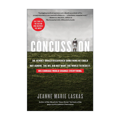 英文原版 Concussion 震荡效应 同名电影原著 脑部运动创伤 橄榄球 Jeanne Marie Laskas 英文版 进口英语原版书籍