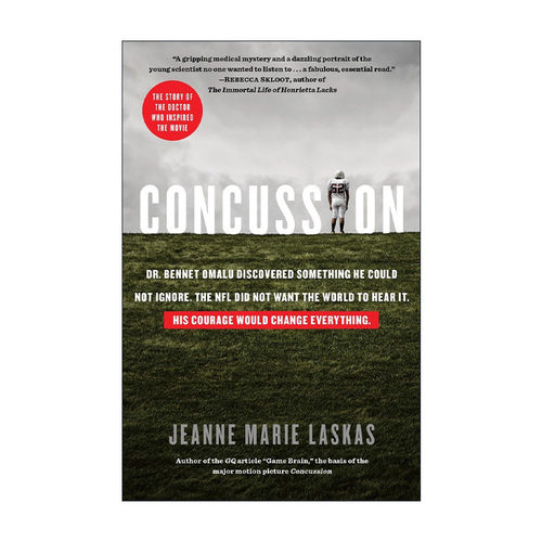 英文原版 Concussion 震荡效应 同名电影原著 脑部运动创伤 橄榄球 Jeanne Marie Laskas 英文版 进口英语原版书籍