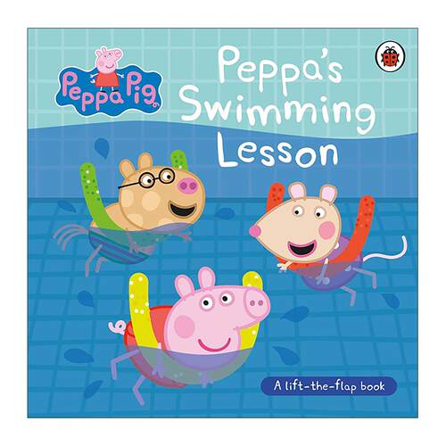 英文原版 Peppa Pig Peppa’s Swimming Lesson 小猪佩奇的游泳课 儿童纸板翻翻书 英文版 进口英语原版书籍