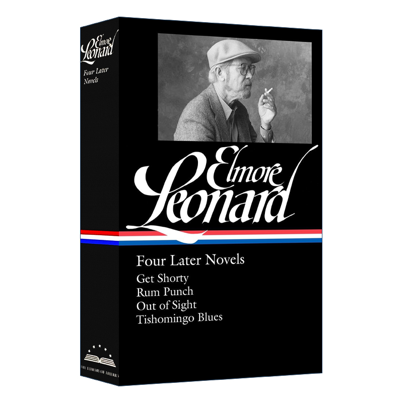 英文原版 Elmore Leonard Four Later Novels 埃尔莫伦纳德 四部后期小说 美国图书馆 精装 英文版 进口英语原版书籍